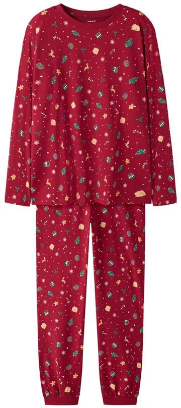 Name It Julenattøj - Vismas - Jester Red - Voksen
