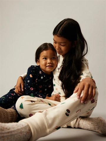 Name It Julenattøj - Vismas - Whitecap Gray Xmas AOP