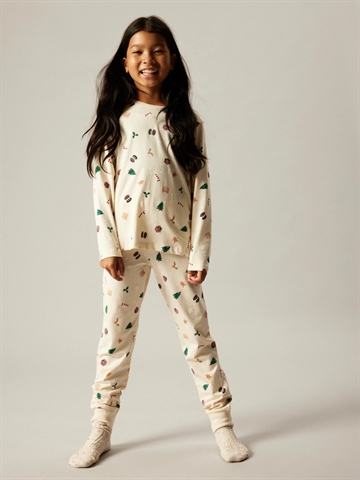 Name It Julenattøj - Vismas - Whitecap Gray Xmas AOP