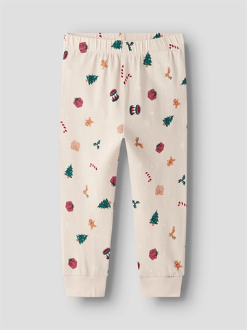 Name It Julenattøj - Vismas - Whitecap Gray Xmas AOP