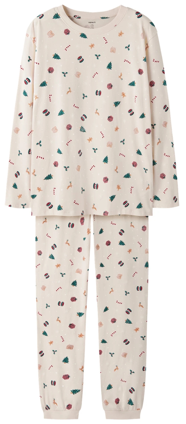 Name It Julenattøj - Vismas - Whitecap Gray - Voksen