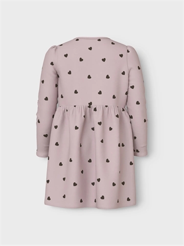 Name It Kjole - NmfkHeart - Burnished Lilac med hjerter