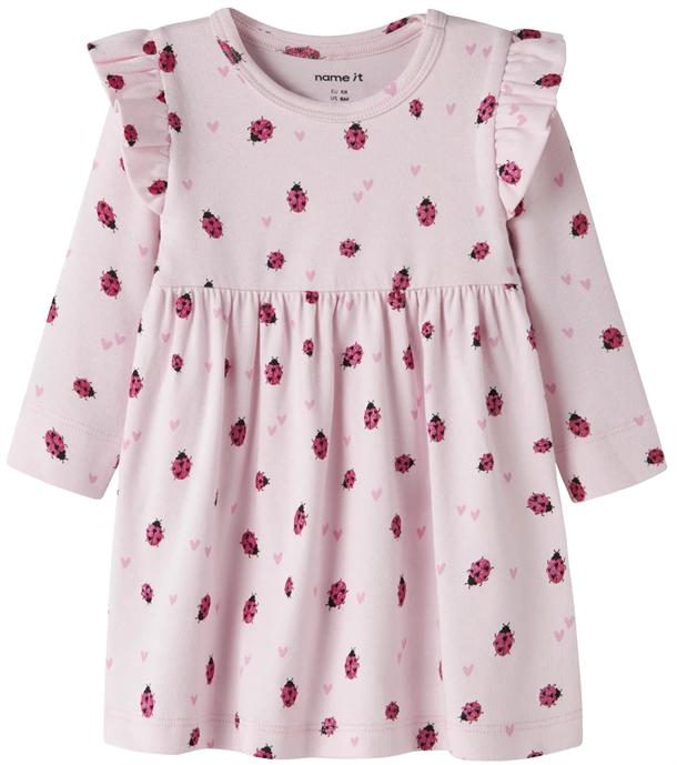Name It Kjole - nbfHaline - Baby - Mariehøne - Cradle Pink