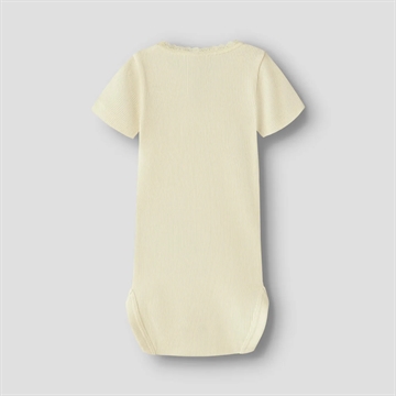 Name It Kortærmet Body - Kab - Pear Sorbet - i pastel gul