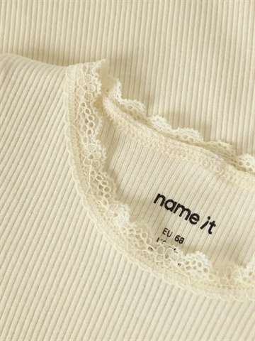 Name It Kortærmet Body - Kab - Pear Sorbet - i pastel gul