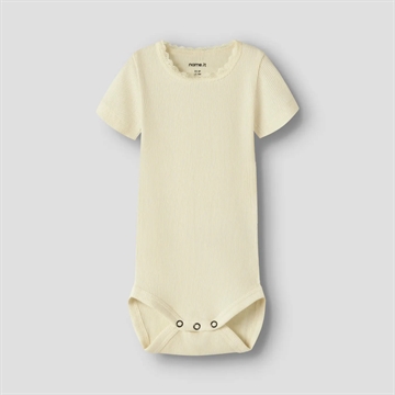 Name It Kortærmet Body - Kab - Pear Sorbet - i pastel gul