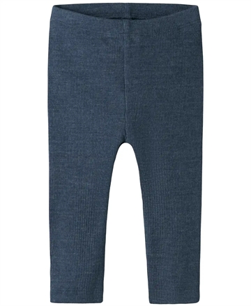 Name It Leggings - Kab - Vintage Indigo Melange - i meleret blå