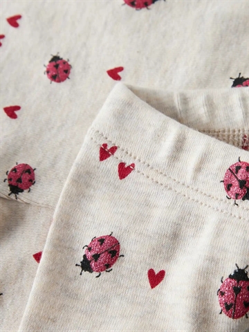 Name It Leggings - nbHaline - Mariehøne - Peyote Melange - til baby og de mindste børn
