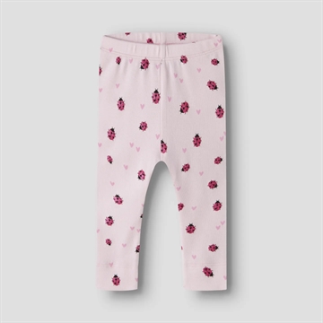 Name It Leggings - nbHaline - Mariehøne - Cradle Pink - til baby og de mindste børn