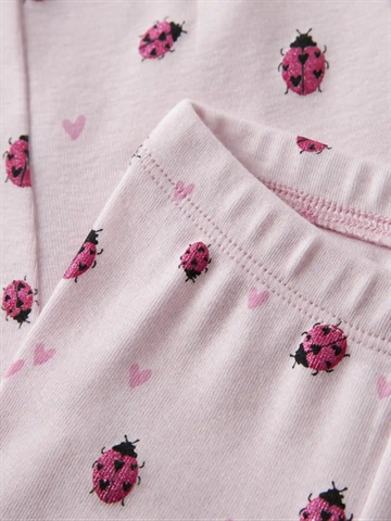 Name It Leggings - nbHaline - Mariehøne - Cradle Pink - til baby og de mindste børn