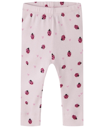 Name It Leggings - nbHaline - Mariehøne - Cradle Pink - til baby og de mindste børn