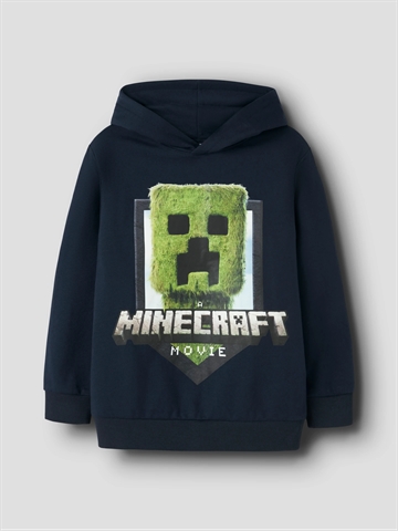 Name It Minecraft Hættetrøje - NKMOL Creeper - Navy Blazer