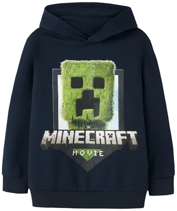 Name It Minecraft Hættetrøje - NKMOL Creeper - Navy Blazer