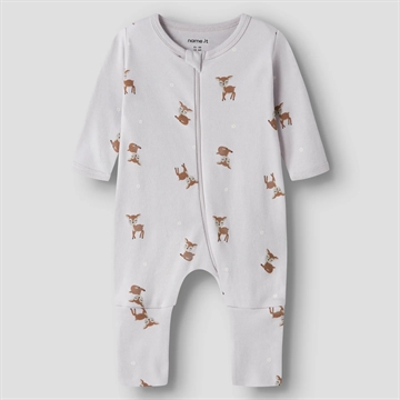 Name It Natdragt - Lynlås - Lilac Marble - Lavender Gray - 2-pak