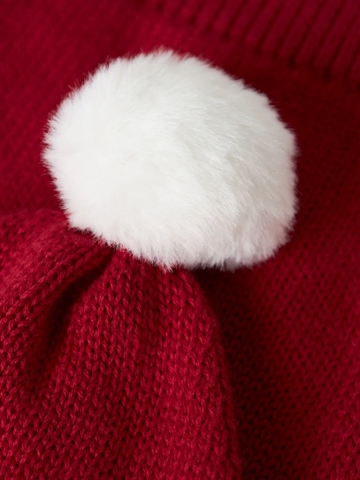 Name It Nissehue - NbnRixmas - Jester Red i rød strik