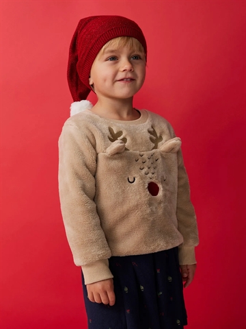 Name It Nissehue - NmnRinjaha - Jester Red Lurex m. glimmer