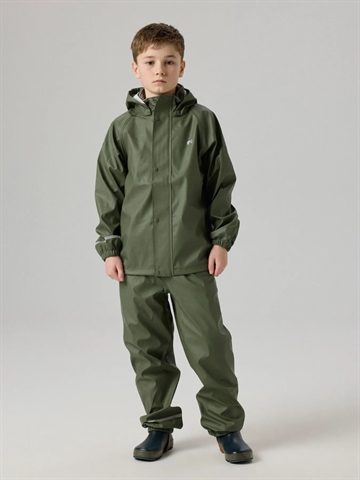 Name It Regntøj - NknDry10 Rain Set - Thyme - i grøn