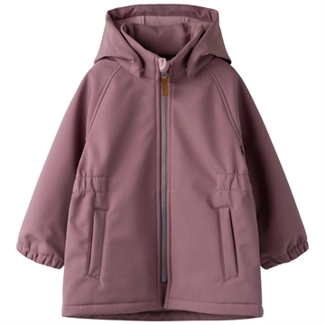 Name It Softshell Jakke - nmfAlfa08 - Grape Shake i ensfarvet rosa