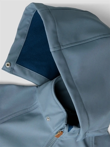 Name It Softshell Jakke - nmmAlfa08 - Flint Stone i blå