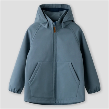 Name It Softshell Jakke - nmmAlfa08 - Flint Stone i blå