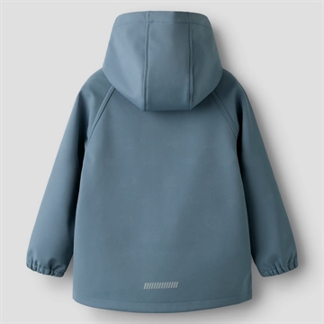 Name It Softshell Jakke - nmmAlfa08 - Flint Stone i blå