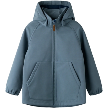 Name It Softshell Jakke - nmmAlfa08 - Flint Stone i blå
