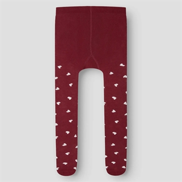 Name It Strømpebukser - nmfviCHRISTMAS - Bright White Red Dahlia - 2-pak