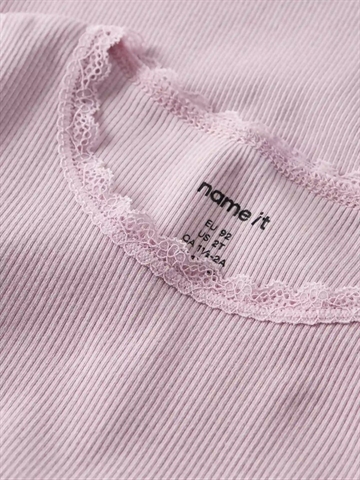 Name It T-shirt - Kab - Rib - Fragrant Lilac - i pastel rosa