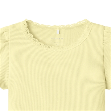 Name It T-shirt - Kab - Rib - Pastel Yellow i gul