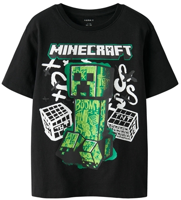 Name It T-shirt - Minecraft NKMDI - Black