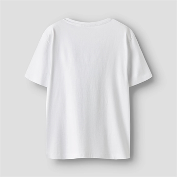 Name It T-shirt - Minecraft NKMDI - Bright White - i hvid med print af grøn Creeper