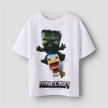 Name It T-shirt - Minecraft NKMNIF - Bright White i hvid