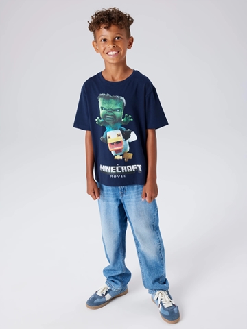 Name It T-shirt - Minecraft NKMNIF - Navy Blazer i mørkeblå