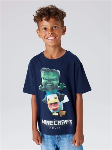 Name It T-shirt - Minecraft NKMNIF - Navy Blazer i mørkeblå