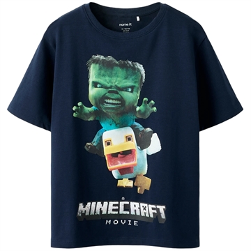 Name It T-shirt - Minecraft NKMNIF - Navy Blazer i mørkeblå