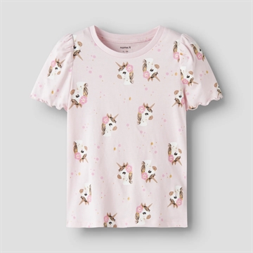 Name It T-shirt - NmfFjalisa - Enhjørninger - Cradle Pink