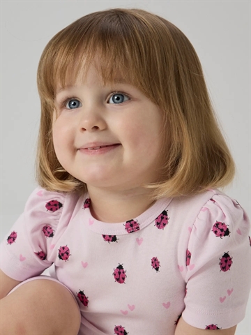 Name It T-shirt - NmfHaline - Mariehøne - Cradle Pink