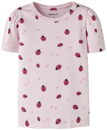 Name It T-shirt - NmfHaline - Mariehøne - Cradle Pink
