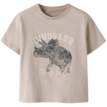 Name It T-shirt - NmmFeath - Dino - Chateau Gray