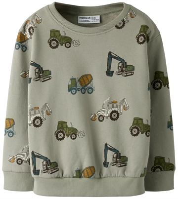 Name It Traktor Sweatbluse - nmmBASIL - Dried Sage