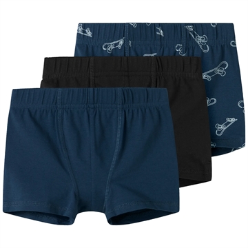 Name It Underbukser - 3-pak Boxershorts - Titan/Black Skater