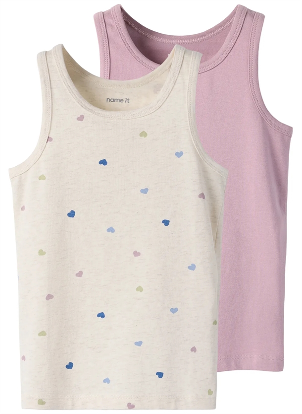 Name It Undertrøje - 2-pak NMFTANK TOP - Peyote Hearts