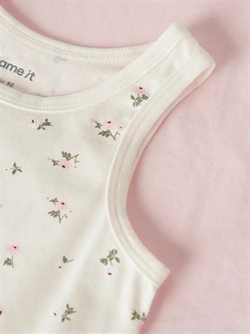 Name It Undertrøje - 2-pak NMFTANK TOP - Jet Stream Flower Ballerina