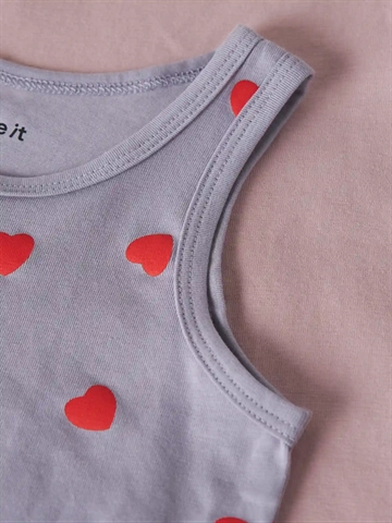 Name It Undertrøje - 2-pak nmfTank Top - Lavender Hearts