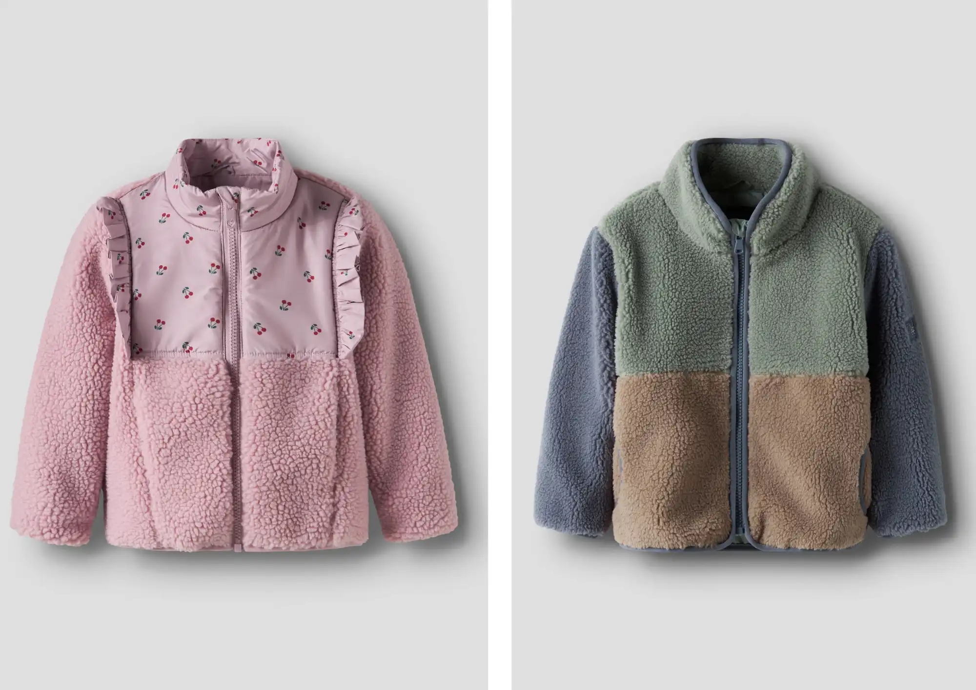 Name It fleece jakker i varianterne teddy og sherpa