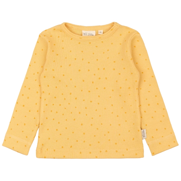 Petit Piao Bluse Modal Dot Yellow Sun