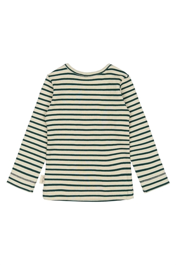 Petit Piao Bluse - Striber - Dark Sea/off white