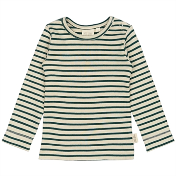 Petit Piao Bluse - Striber - Dark Sea/off white