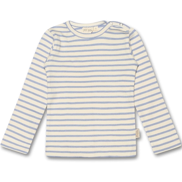 10: Petit Piao Bluse Striber Spring Blue/Off White