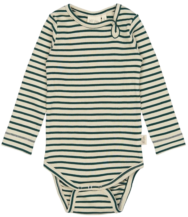 Petit Piao Body - Striber - Dark Sea/off white